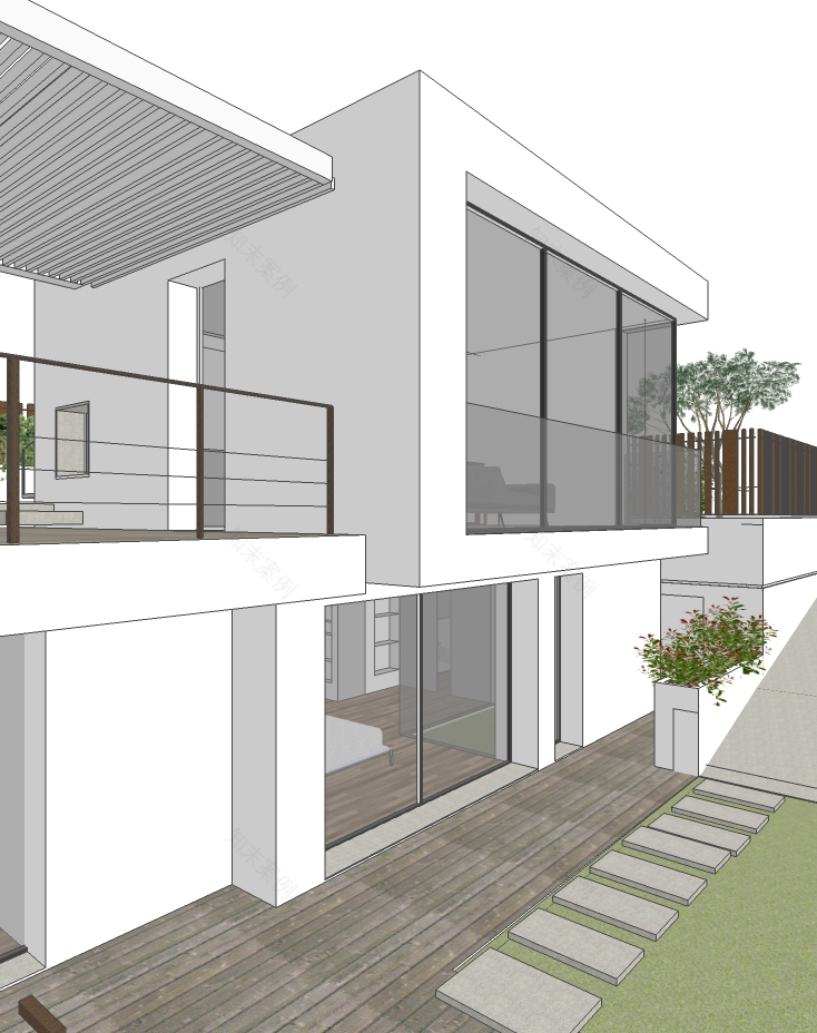 意大利利古里亚海滨别墅,简约轻奢的绿意空间-18