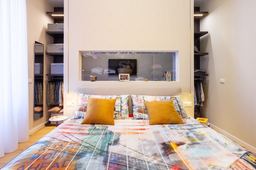 米兰中央车站公寓绿色垂直墙面设计丨意大利米兰丨CLM Design & Contract-19