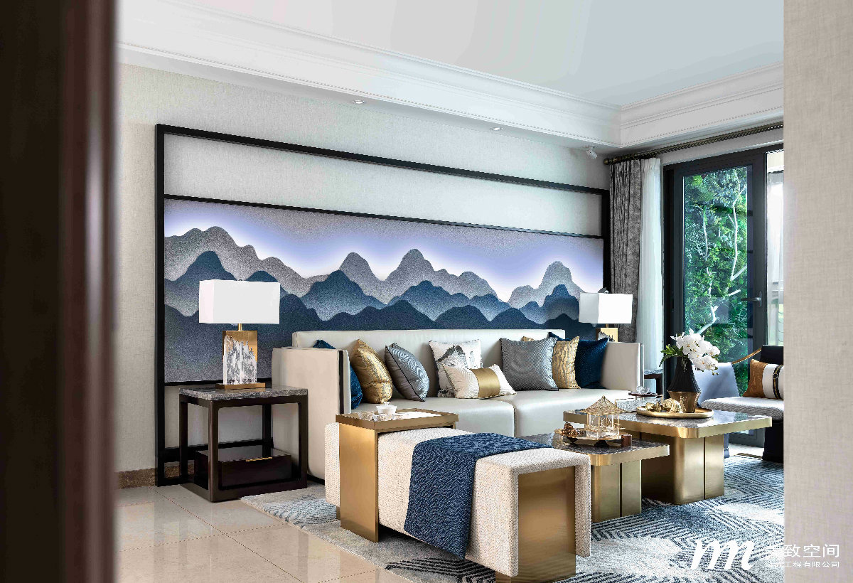 焦作恒大翡翠华庭新中式家居设计丨中国焦作丨美致空间-8