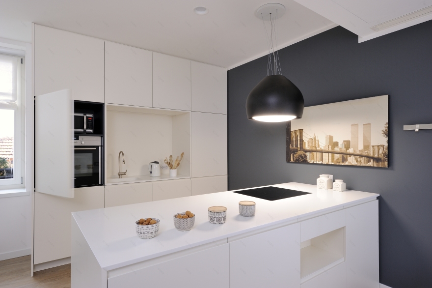 古韵灰色厨房,精致单色家居-4