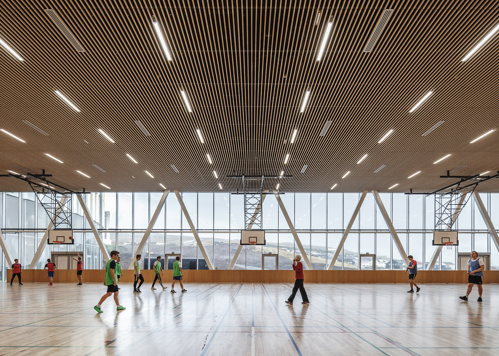 GLASIR &  托尔斯港学院，丹麦/漩涡般的体量，融合多所院校和公共设施-44