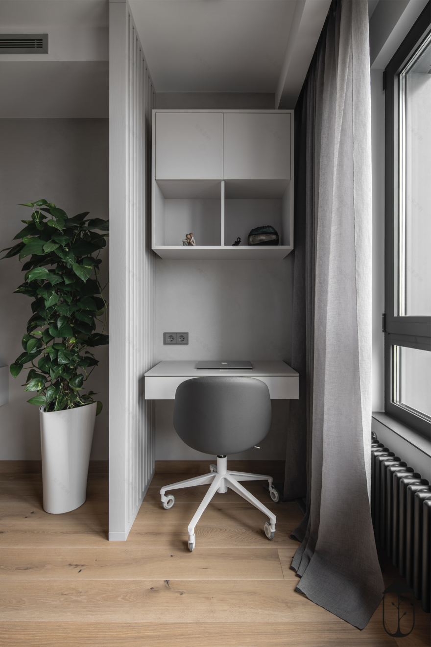 灰色简约公寓,舒适与空间的完美融合-14