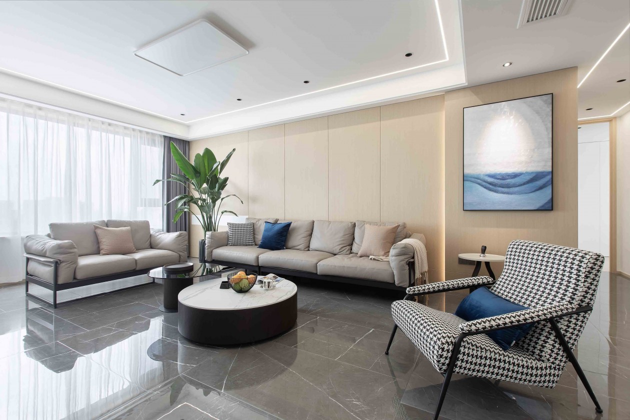 新湖海德公园现代简约家居设计，160㎡三室两厅的温馨空间-8