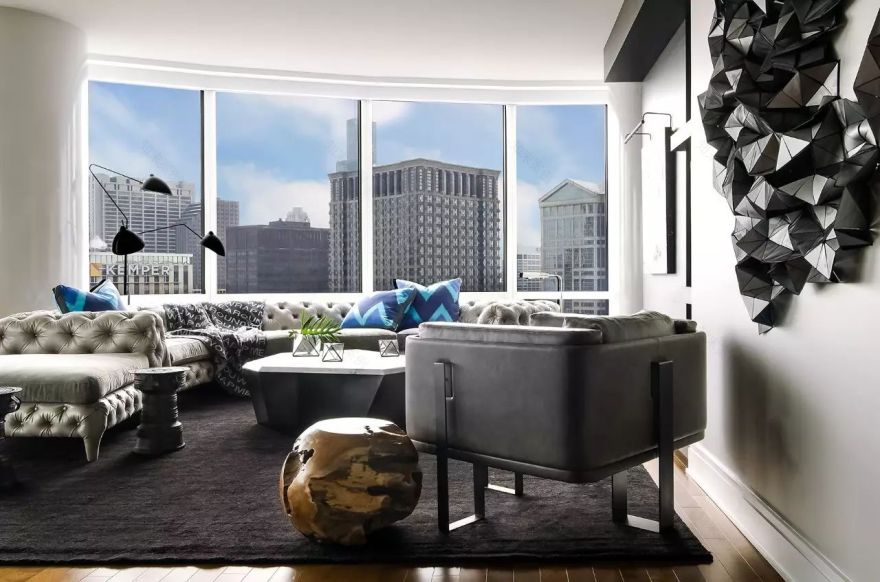 高级黑的艺术 | 芝加哥设计工作室的精致家居-40