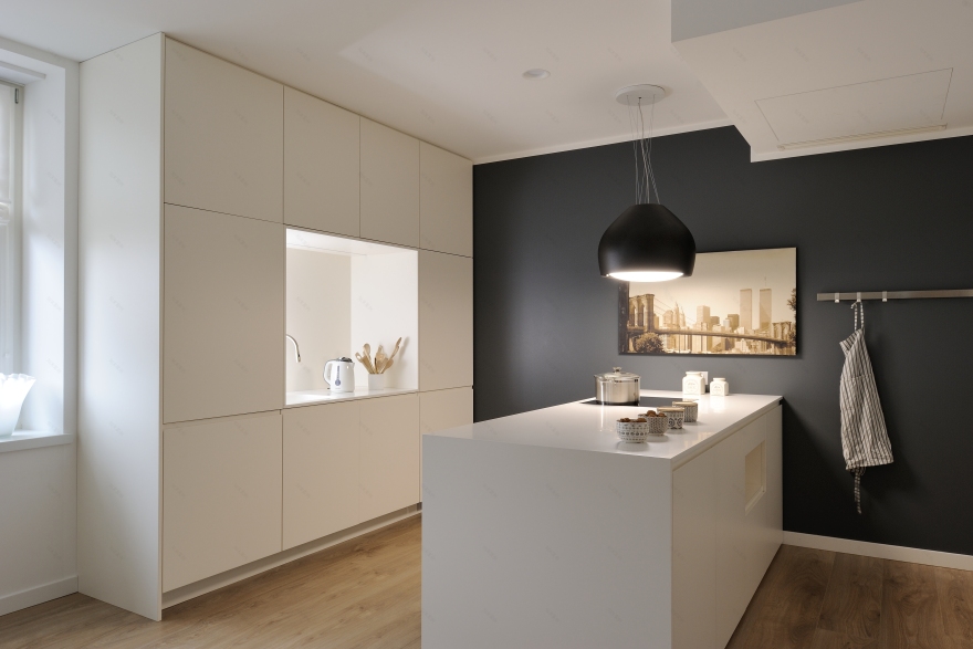 古韵灰色厨房,精致单色家居-3