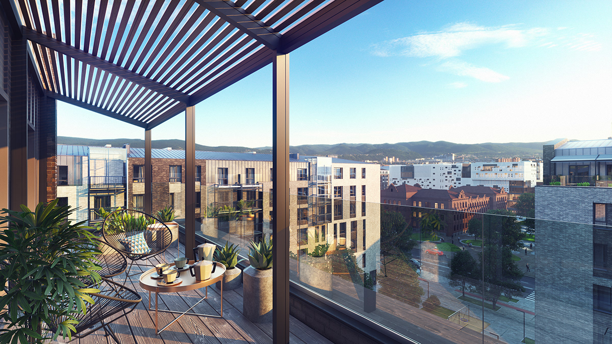 公寓建筑丨Бограда — Профсоюзов-1