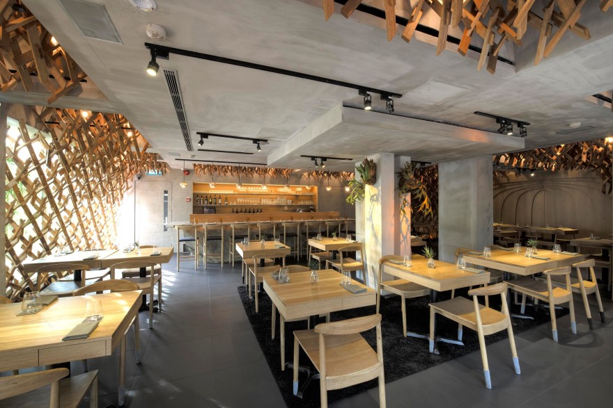 日式茶室韵味的现代演绎——Wild Rocket 餐厅设计-6