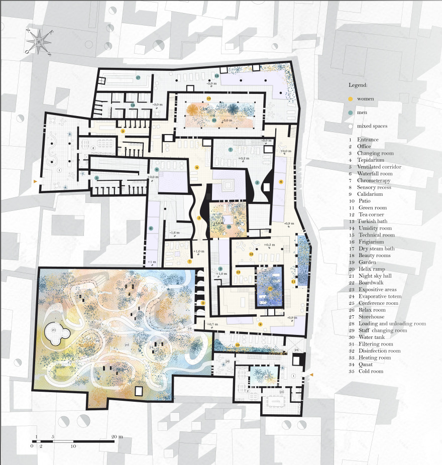 伊朗亚兹德双路径 hammam 设计-3