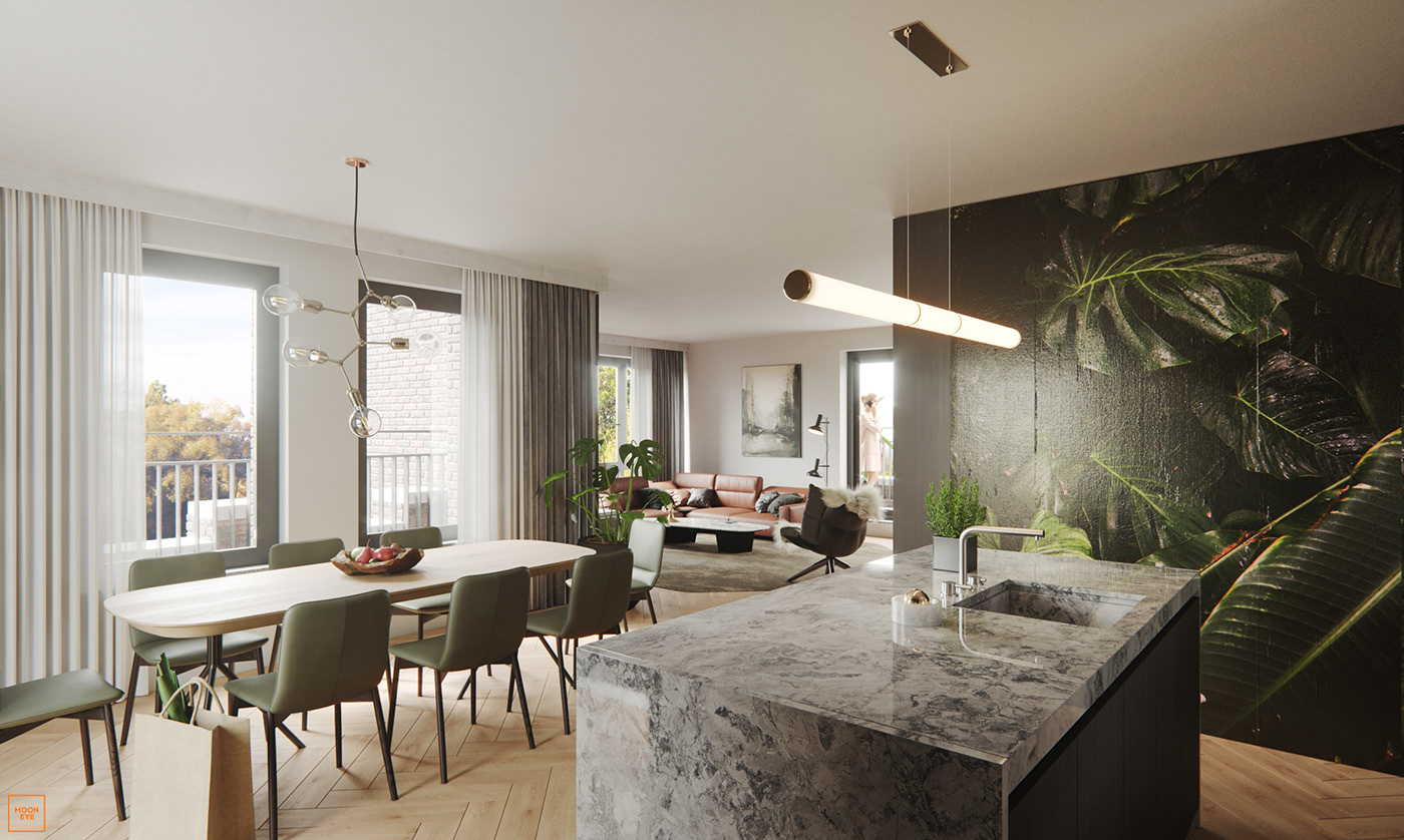 Sam Habbaba丨公寓建筑丨Hoogestenen 2019 | CGI-6