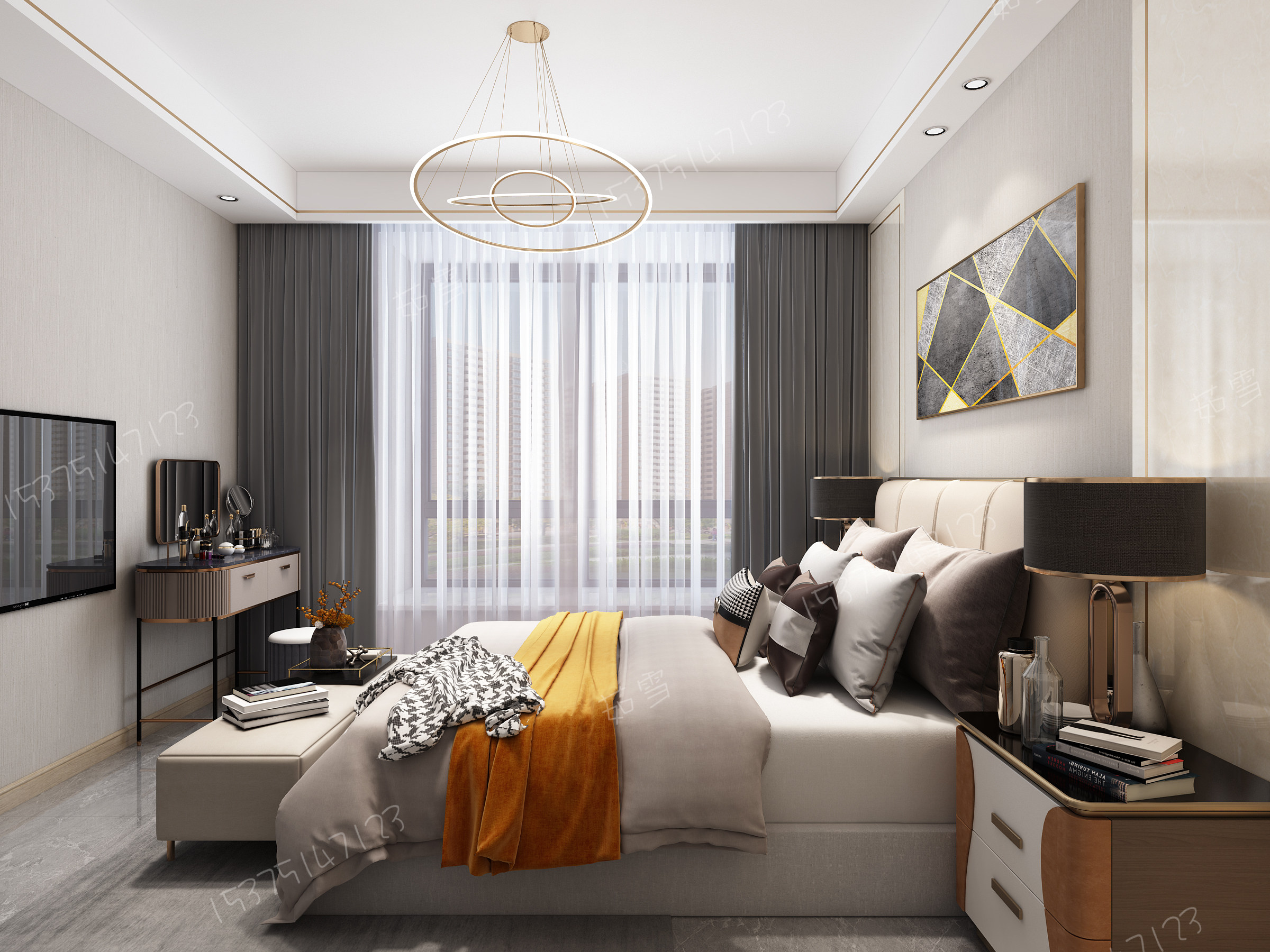 轻奢全房效果-10