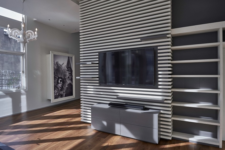 纽约 Warren Street 顶层公寓的精致室内设计-0