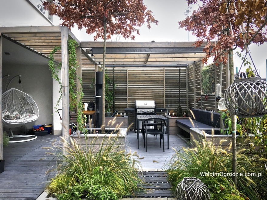 华沙沃拉区的小型屋顶花园-1