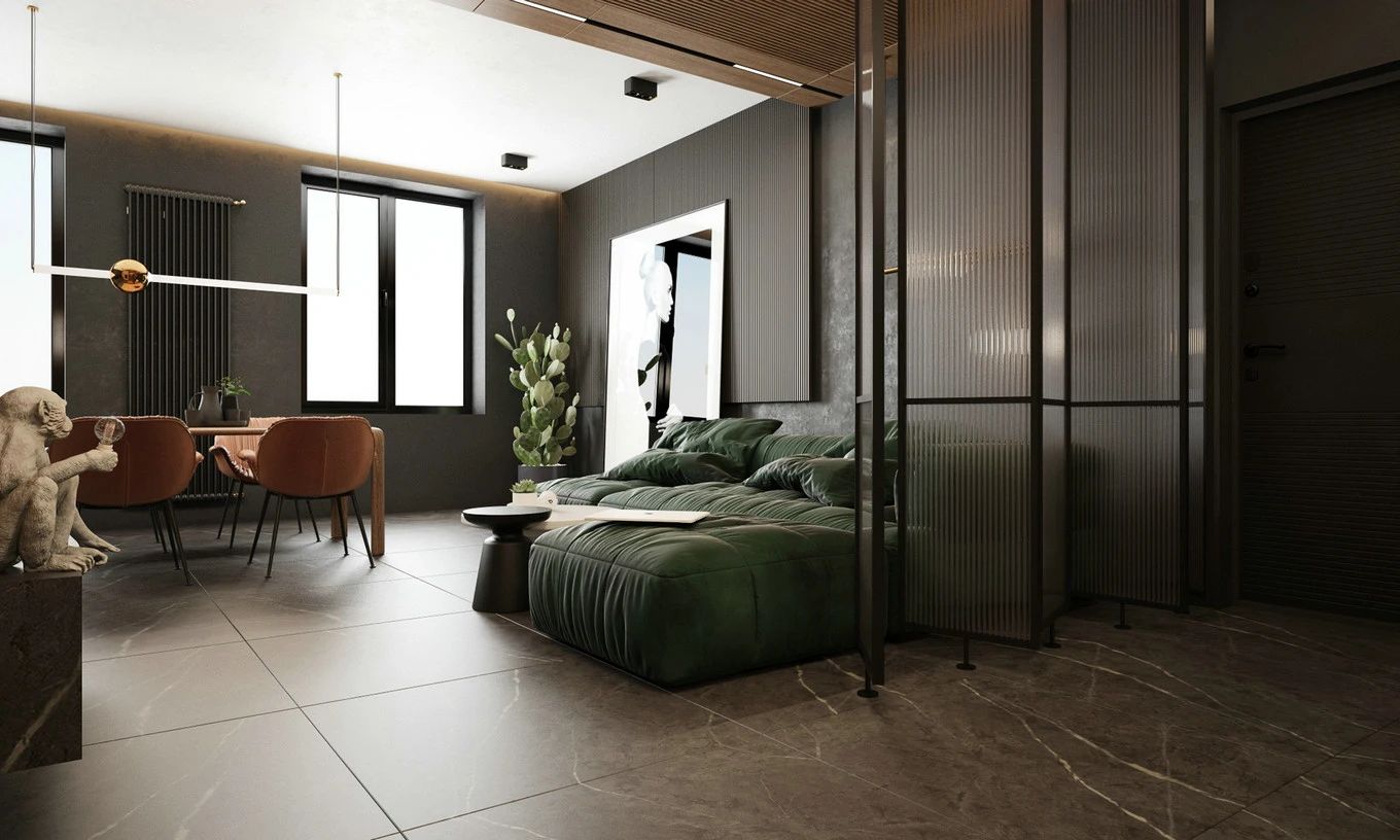 深色系的雅致空间-13