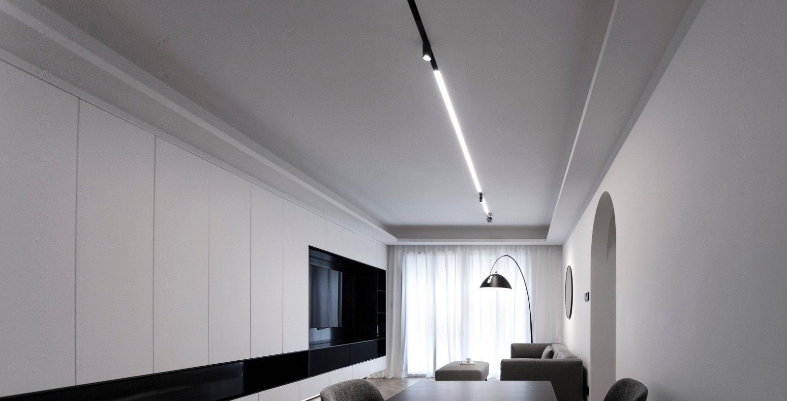 深圳 85 平米极简家设计,生活态度与空间艺术的完美融合-2