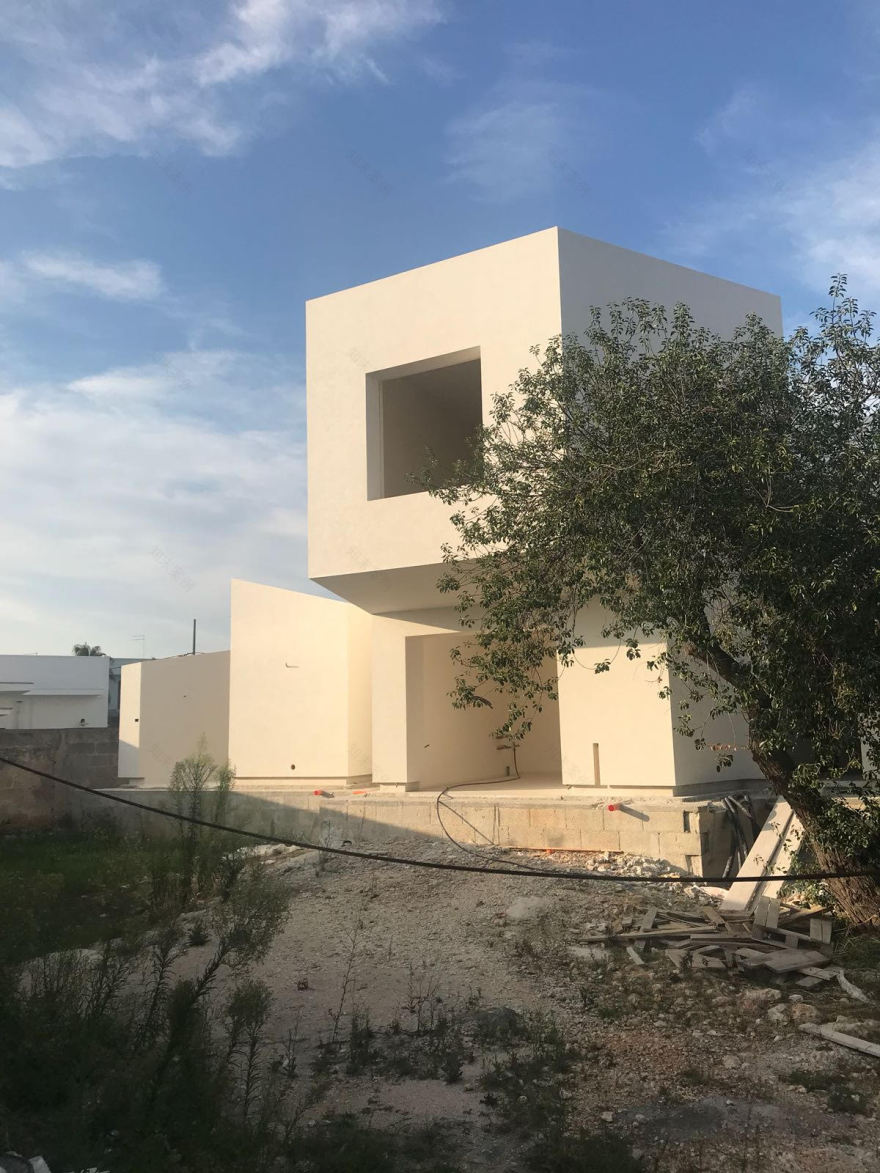 线性白建筑 | 家庭住宅的简约之美-14