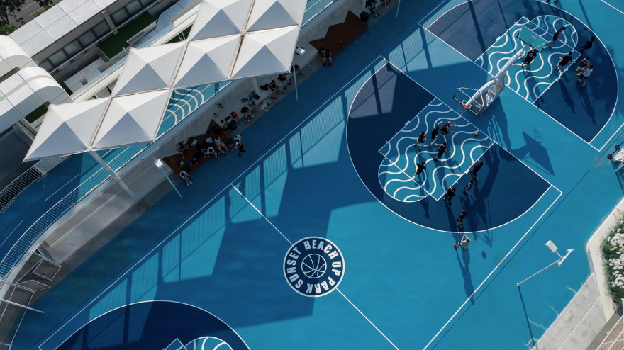 武汉江宸天街漂浮海滩球场丨中国武汉丨FLO景观设计事务所-39