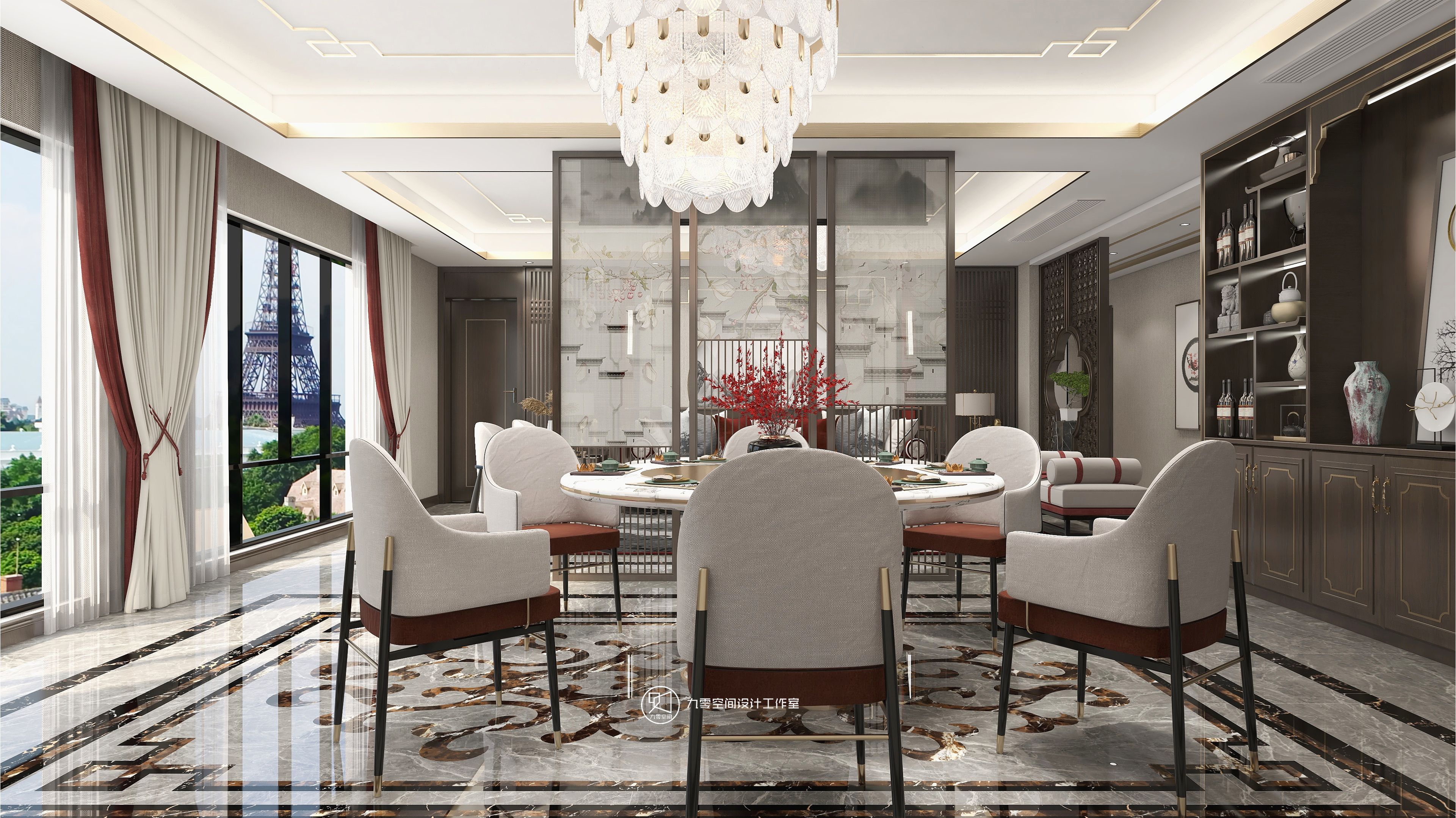 90空间《莫问归期》165平方新中式，回归安静，享受自然本身的恬静！-1