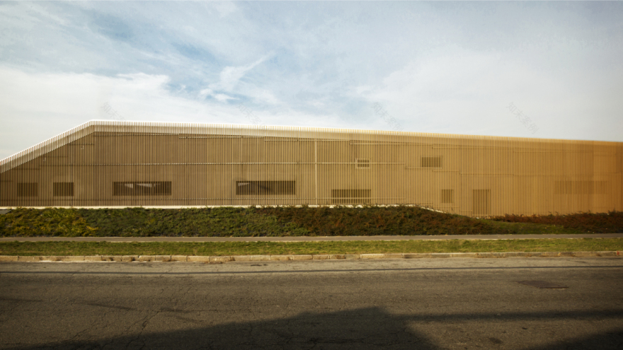 绿色屋顶的可持续建筑设计-0