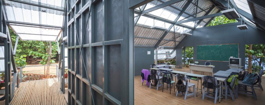 泰国震后重建的生态学校设计-9