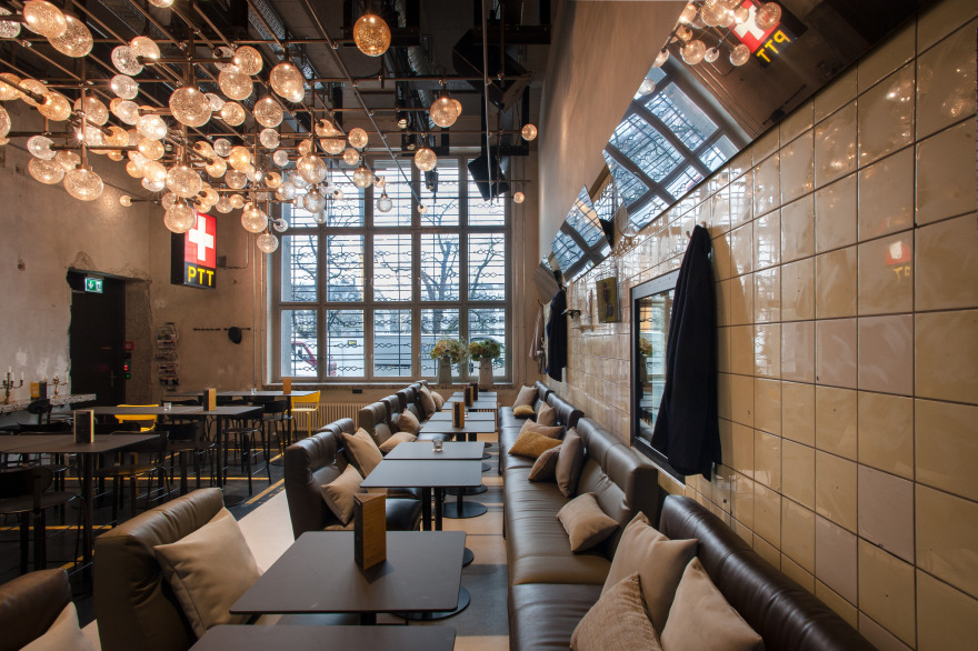 瑞士 Sihlpost Hiltl 餐厅设计-14