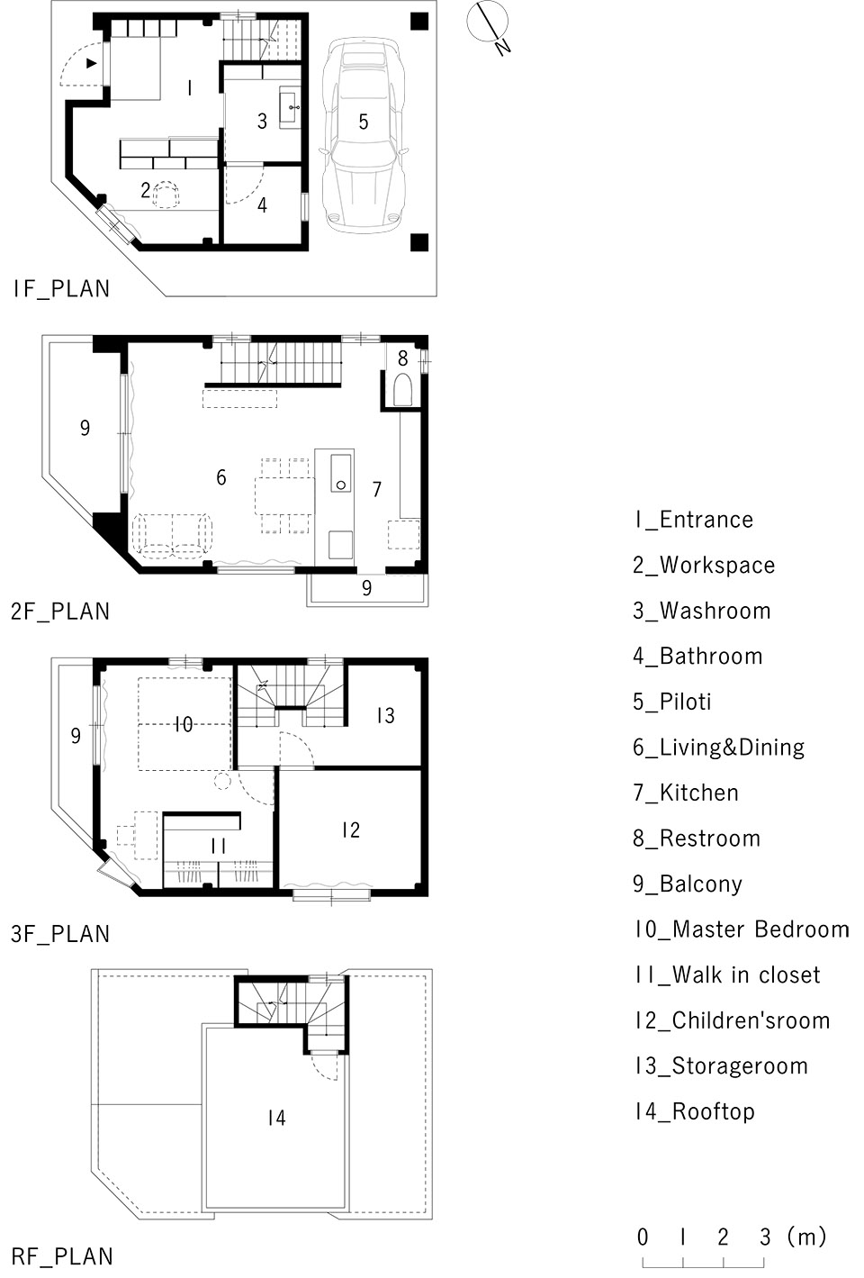 大阪 Tamatsukuri 住宅垂直结构改造丨日本大阪丨REIICHI IKEDA DESIGN-49