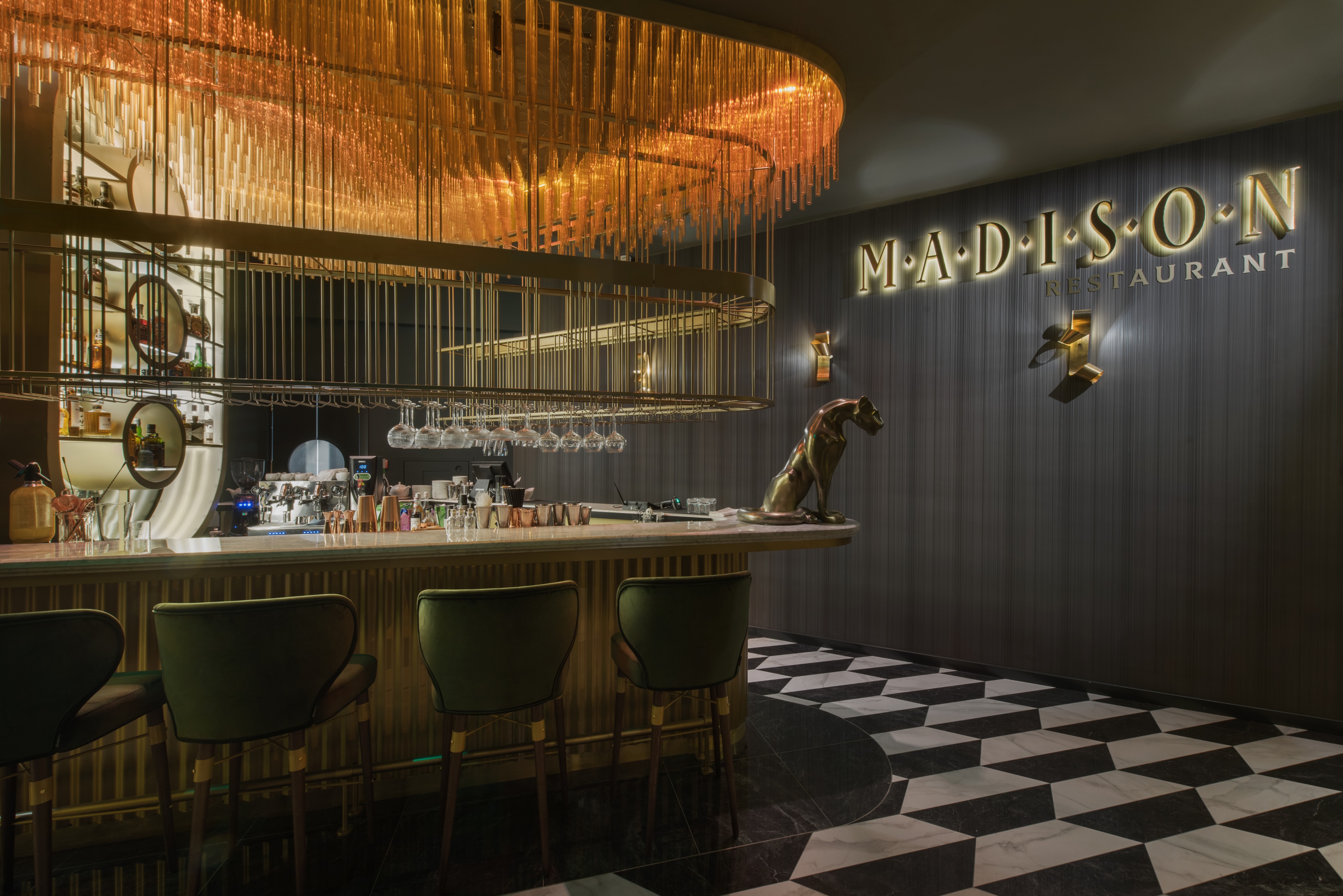 梦幻金碧 Gatsby 风格餐厅丨俄罗斯莫斯科丨ARCHPOINT bureau-19