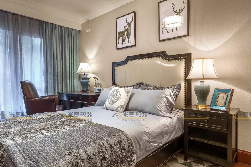 米夏软装打造优雅美式家居,温暖一家人的异国生活-99