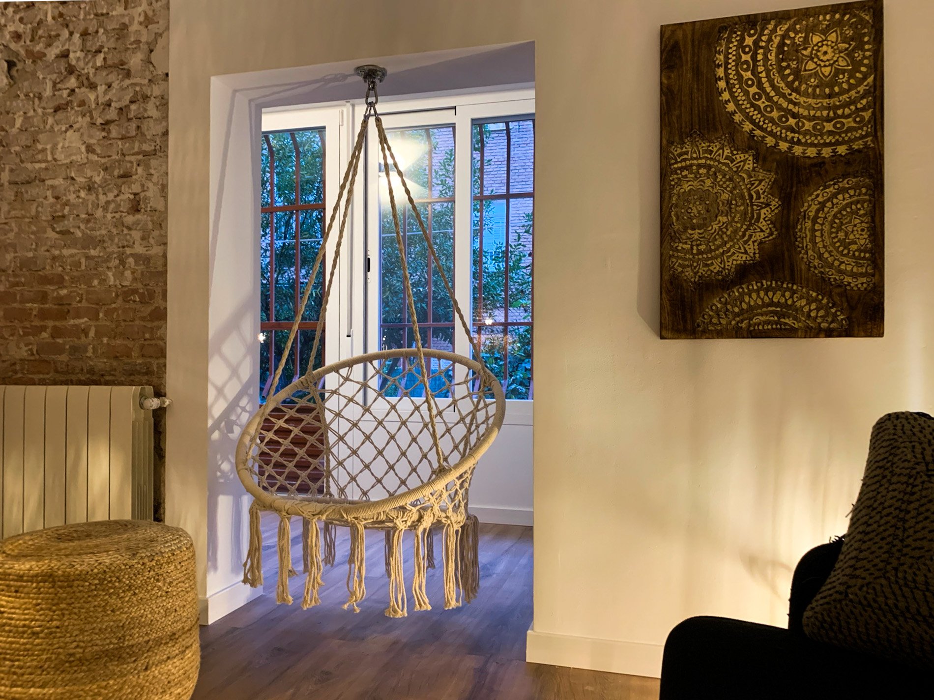 马德里市中心 40 平米温馨公寓 | 花园与城市生活的完美结合-2