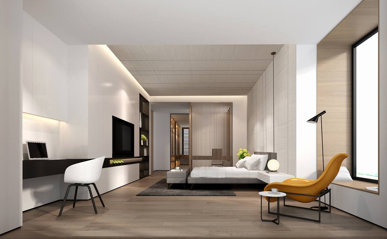 【现代轻奢】国贸天琴湾私人别墅丨效果图 施工图 水电图-6