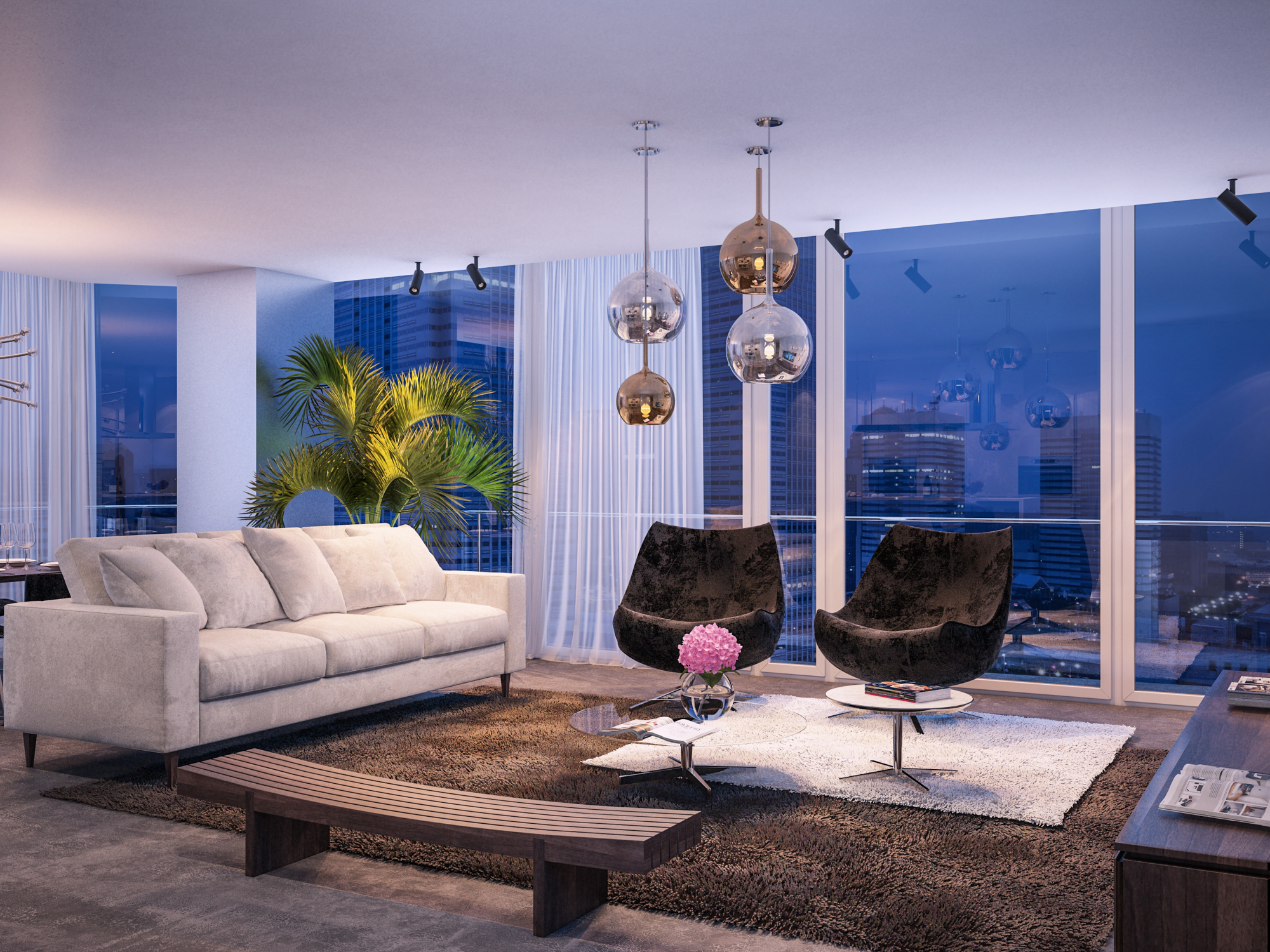 现代简约全景窗居室设计-0