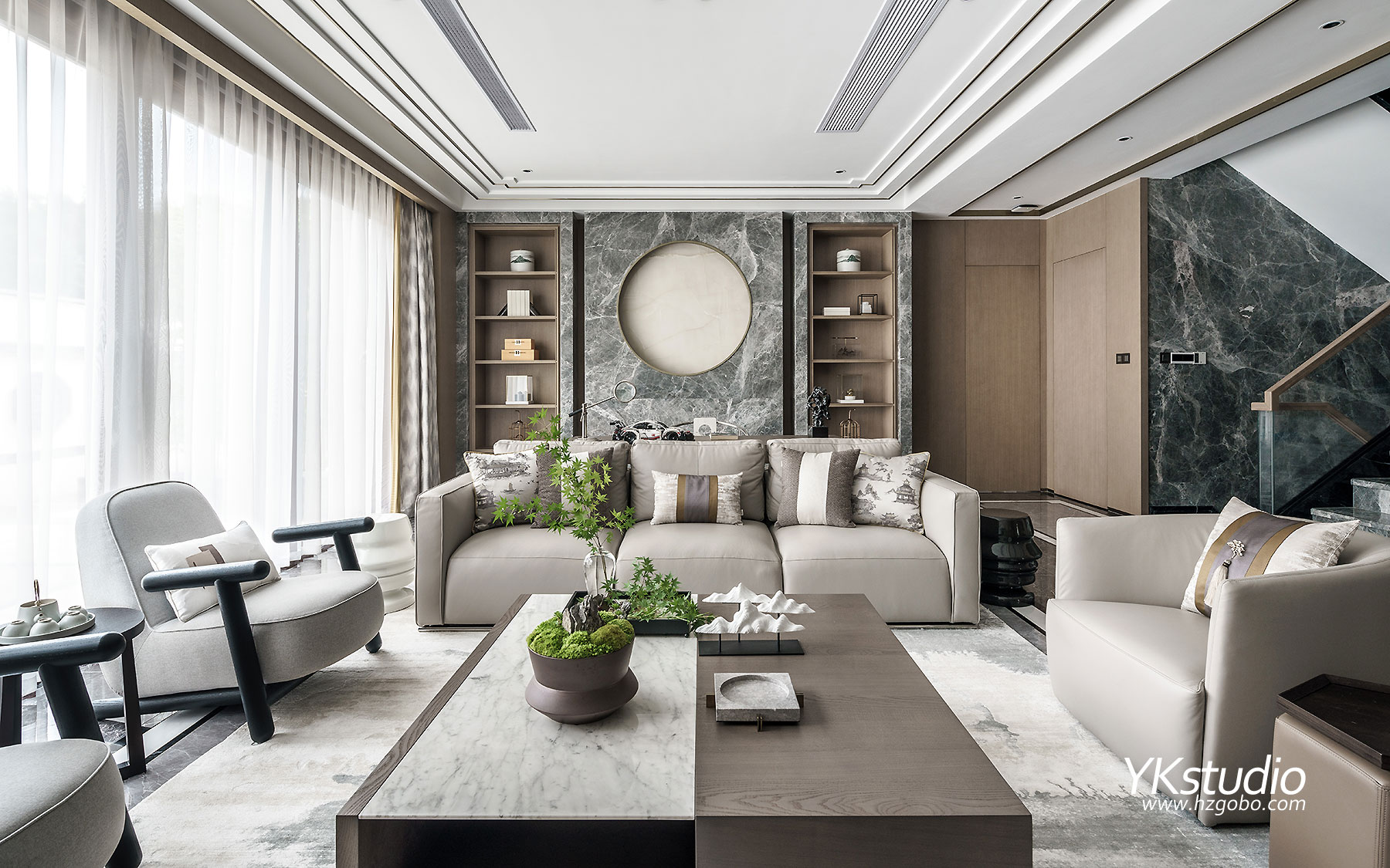 新中式风格别墅-8