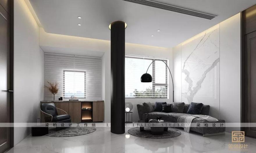 金恪设计丨别墅灰度空间 | 简约舒适,智能生活-12