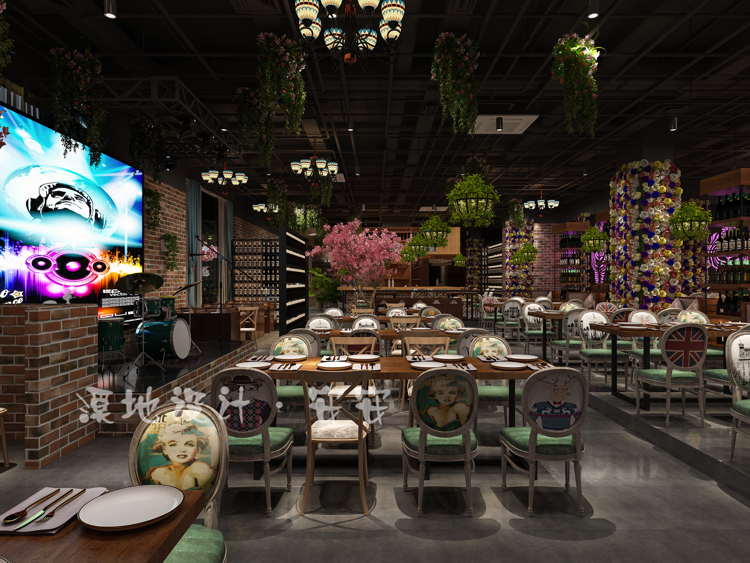 音乐餐吧静吧慢摇吧酒吧大厅前台案例-7