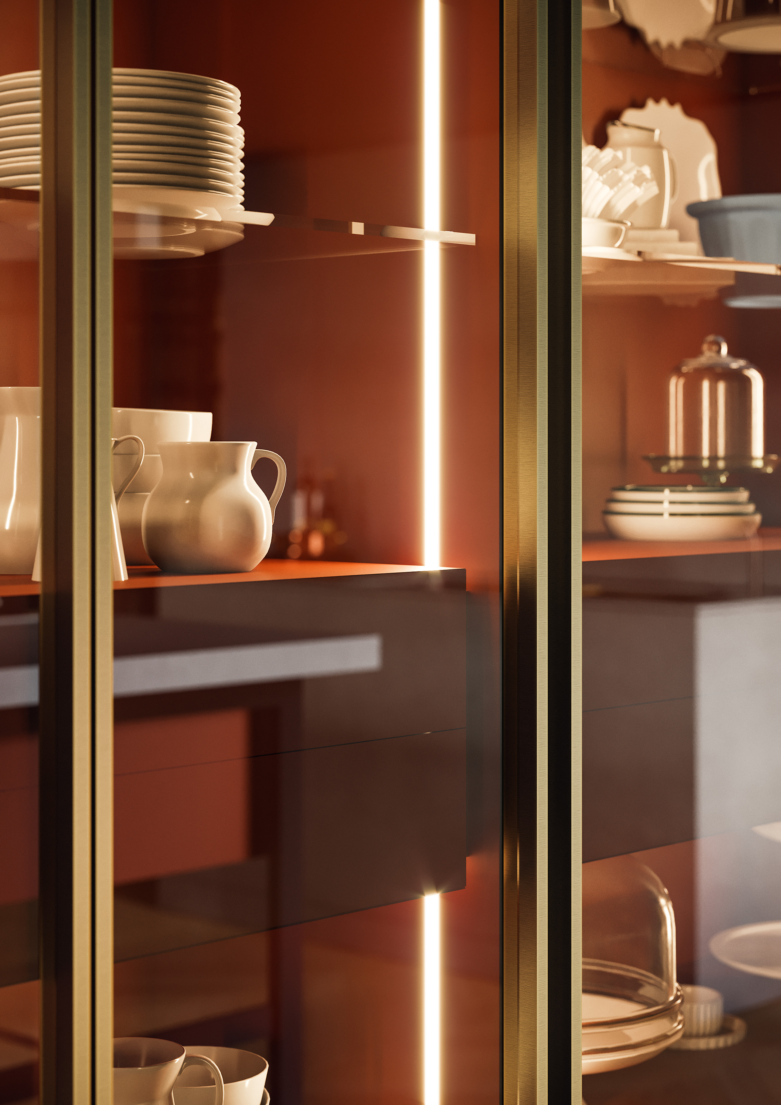 Progetto cucina per un attico a Milano. In collaborazione con Babato1934.-5