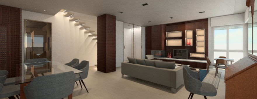 米兰双层公寓现代翻新,结构改造与复古元素完美融合-10