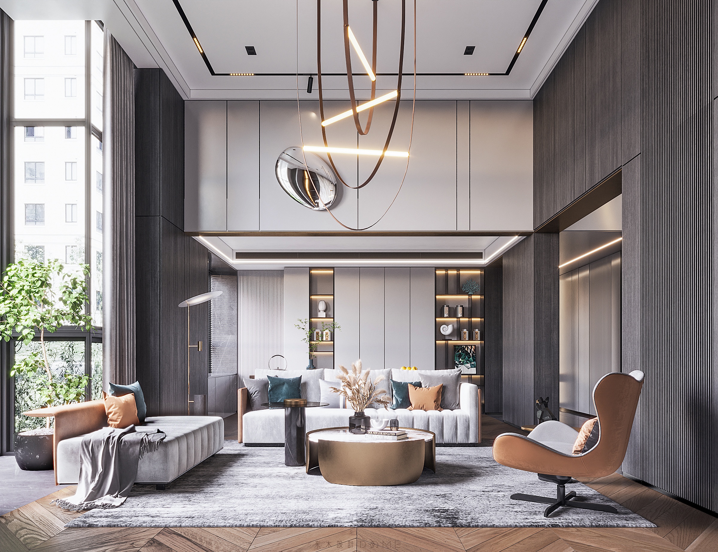 TOMO東木筑造丨别墅丨东木设计 丨 283㎡ 4室2厅，远离喧嚣融入质感生活-3