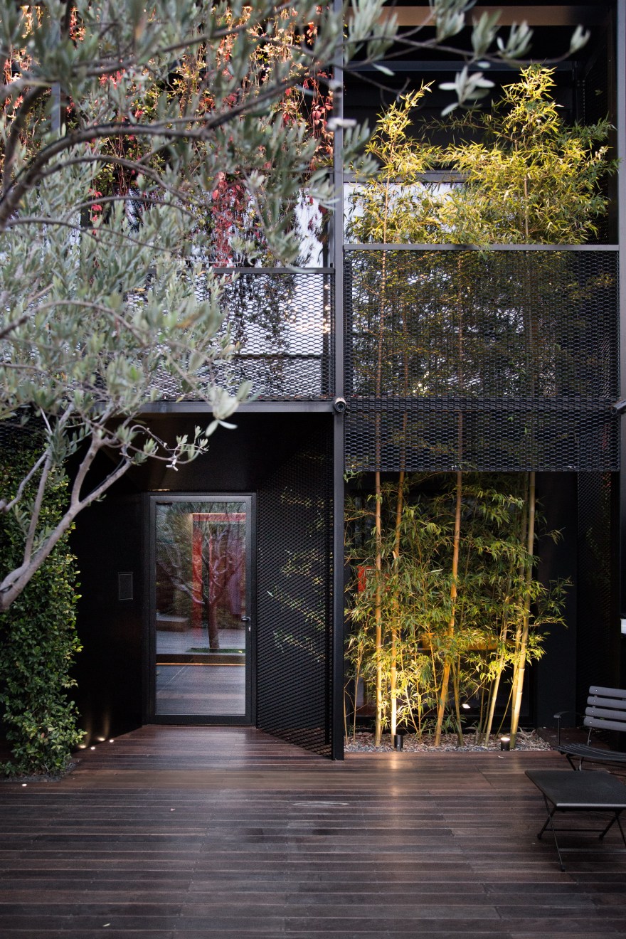 绿意盎然的音乐工作室 | 透明玻璃与植物墙的创意融合-4