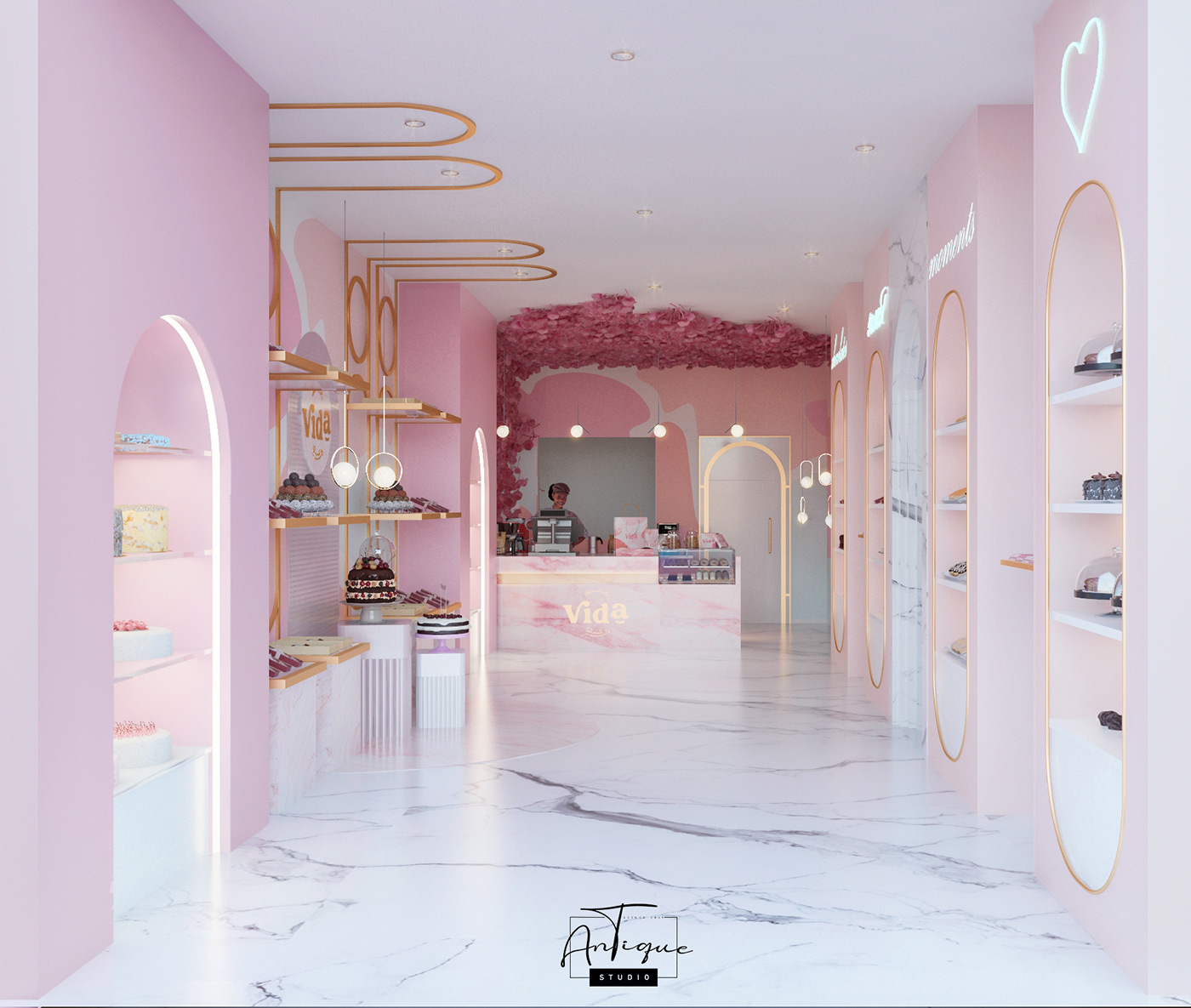 VIDA 巧克力甜品店设计丨ANTIQUE Studios-4