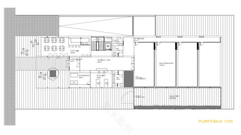 陶瓷网格立面打造的生态绿意办公空间-6
