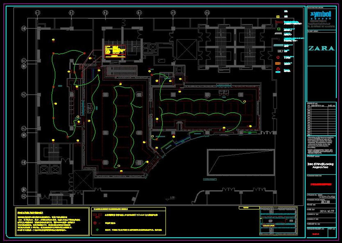 【ZARA】昆明爱琴海店丨装饰施工图+电气+暖通+给排水+施工实景丨-13
