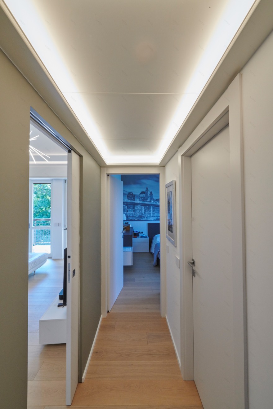 意大利 Vimercate 私人住宅照明设计丨Bianchessi-12