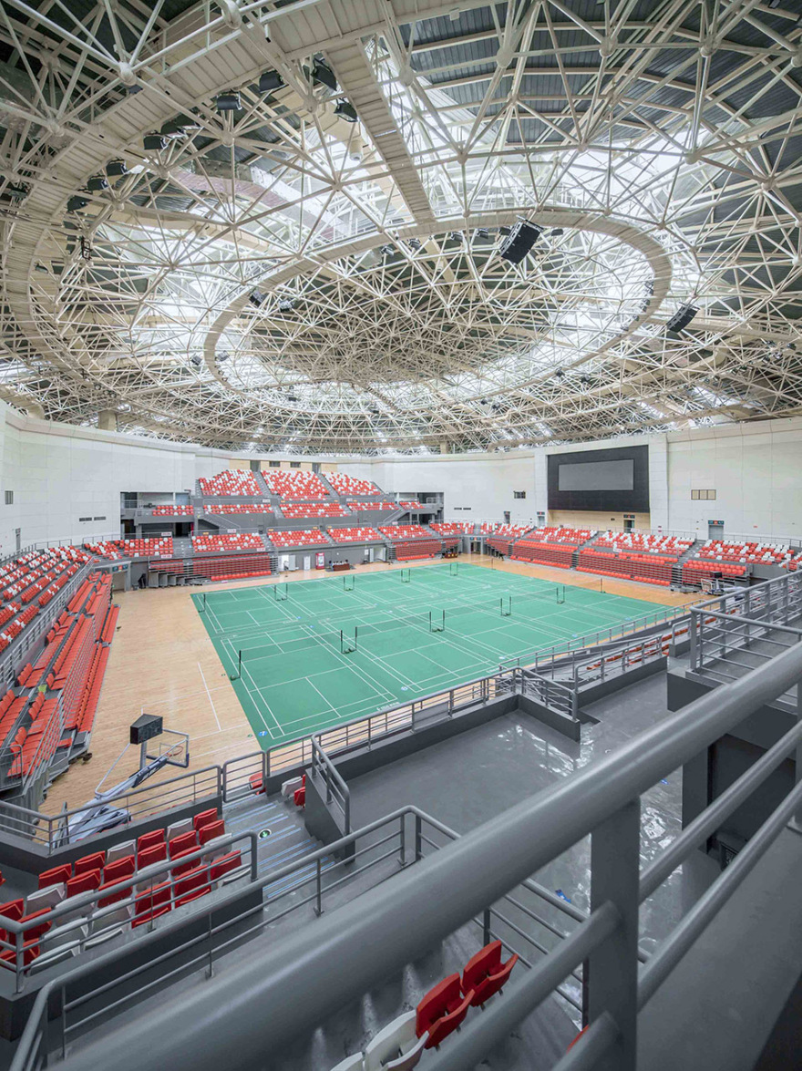 苍南体育中心 | 型钢桁架结构结合曲面网壳,呈现“八”字形构图-37