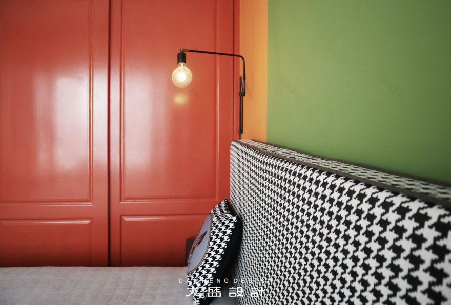 南宁光明城市 96㎡孟菲斯风格家居,色彩斑斓的甜蜜空间-58