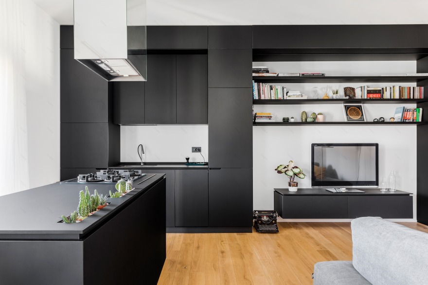 复古公寓翻新 | 从公共到私密,色彩与材料营造温馨生活-3