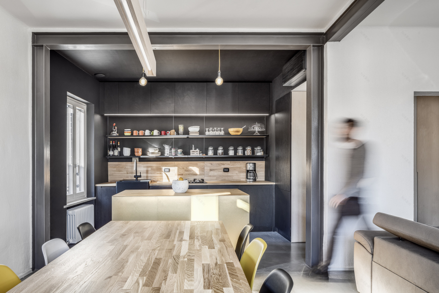 意大利 Verona 公寓 Appartamento FG 的复古工业风设计-0