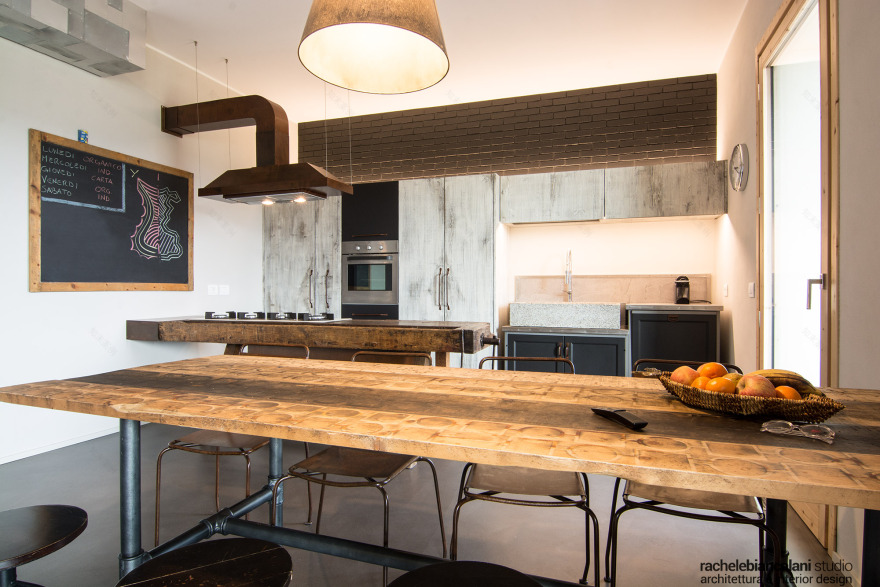 工业风 2.0 公寓 | 定制铁艺、原始砖墙、开放空间-3