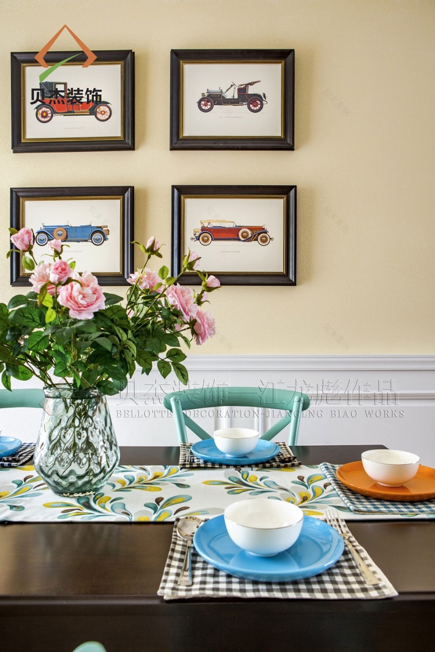 蓝山 110M2 美式风格家居设计-28