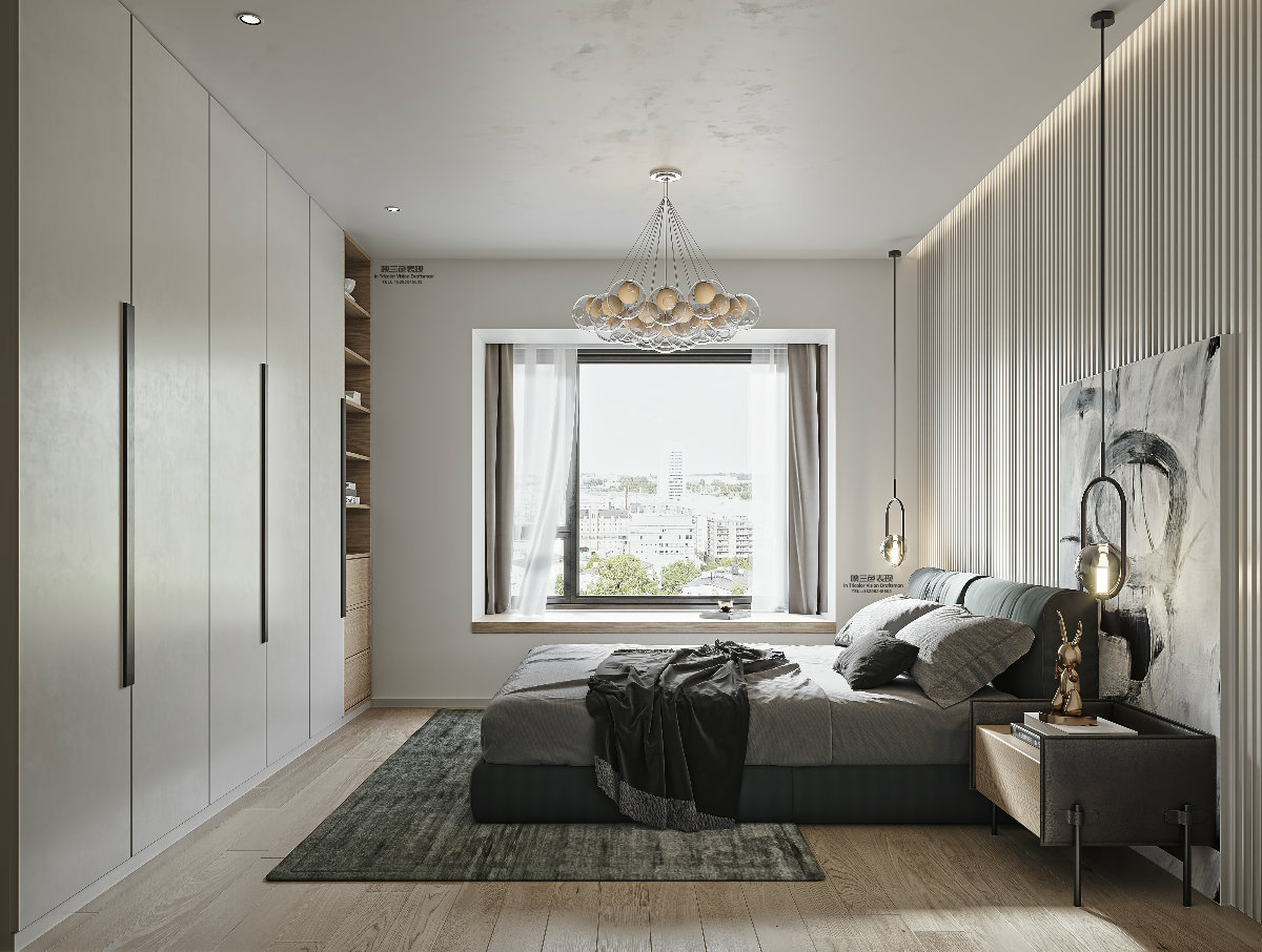 in-Tricolor|现代：艺术与灵感的碰撞，当蓝色海花撞入木色温柔的怀中​-9