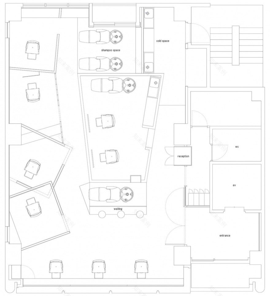 JAM 共享美容沙龙丨日本大阪丨kfuna Architecture-44