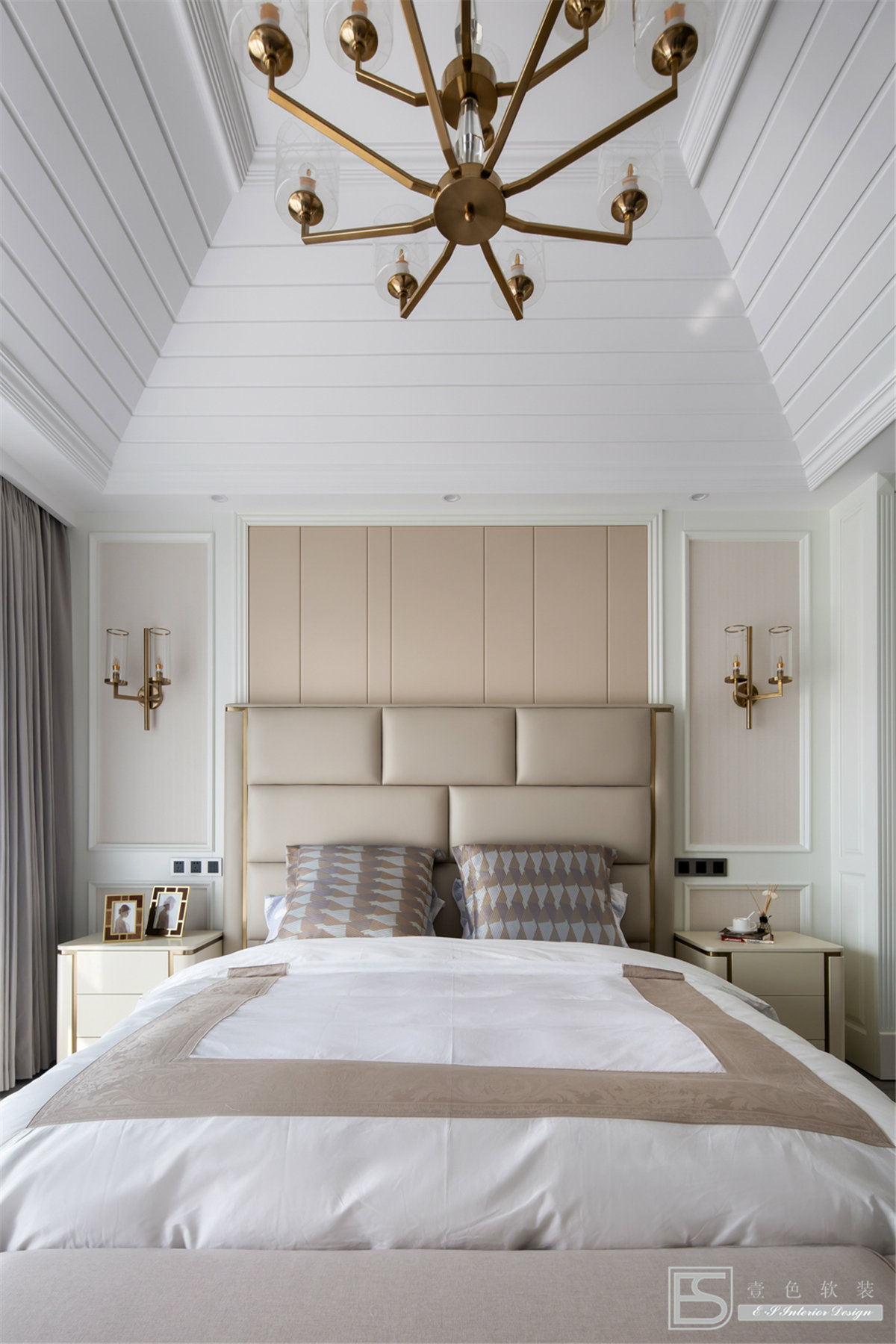 壹色软装 | 现代轻奢融入新中式，打造 350m2 中央美墅-24